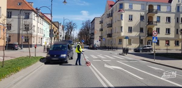 Wypadek na przejściu dla pieszych ul.  Wawelska/Mickiewicza