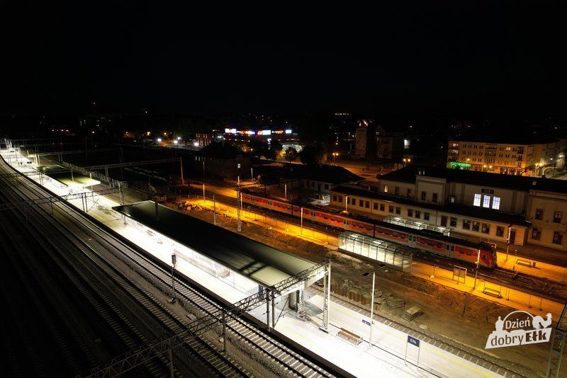 csm 4 Stacja Elk nocny widok z drona fot Szymon Grochowski PKP Polskie Linie Kolejowe SA fc6fde1fd7