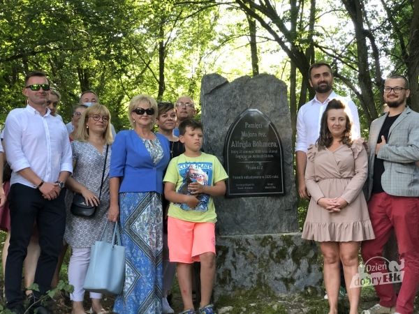 Odsłonięcie pomnika Alfreda Böhmera w Ełku