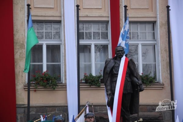 Ełk - Odsłonięcie pomnika Marszałka Józefa Piłsudskiego 11.11.2018 r.